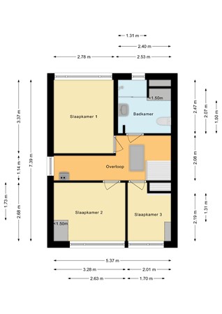 Floorplan - Emmakade 10, 2411 JA Bodegraven
